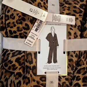 Victoria's Secret Animal Print Satin Pajama Set